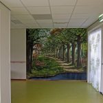 Muurschildering 3.00 x 2.50 mtr. Verpleeghuis Bornholm Hoofddorp